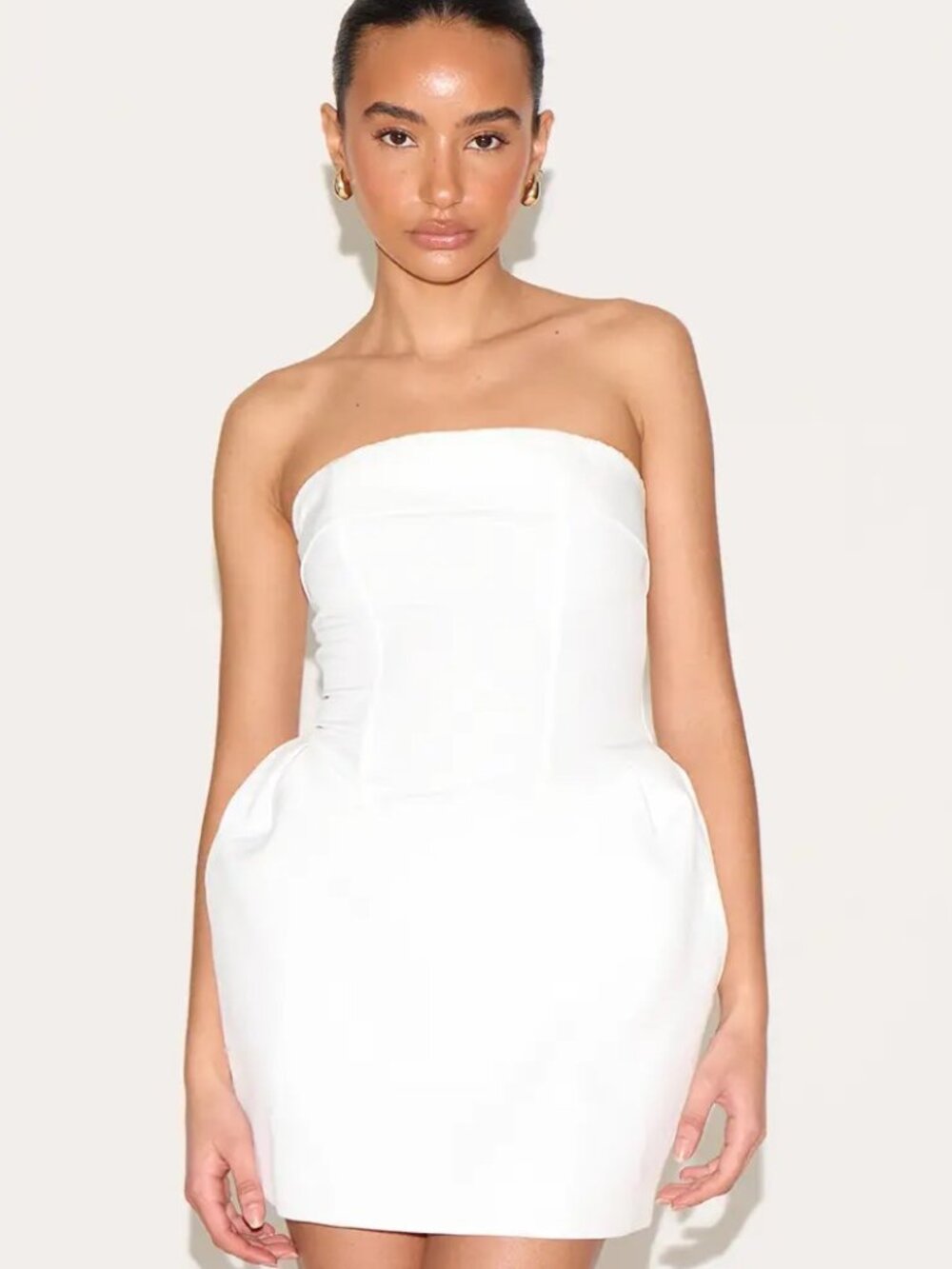Nwt Pretty Little Thing White Mini Dress